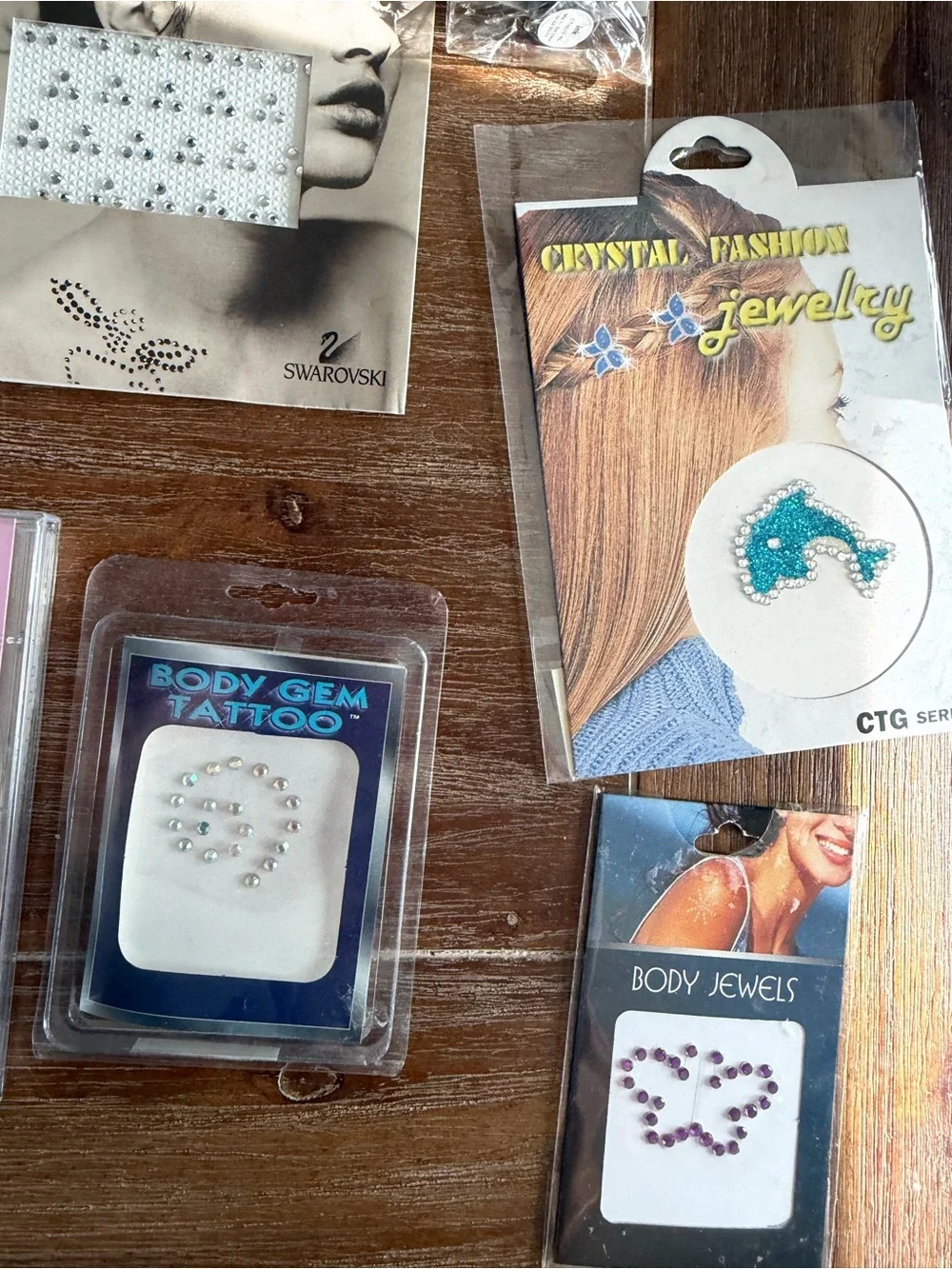 Vintage Y2K Body Art Tattoo Lot Swarovski Victoria’s Secret Crystal Visions NOS